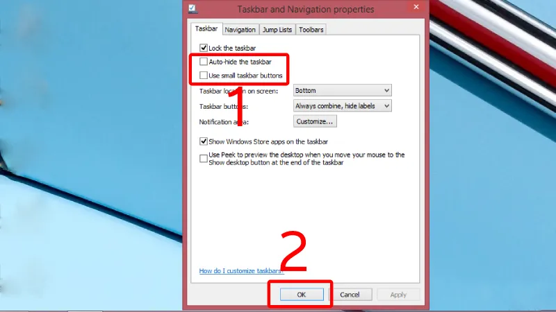 Chinh thanh taskbar xuong duoi 21