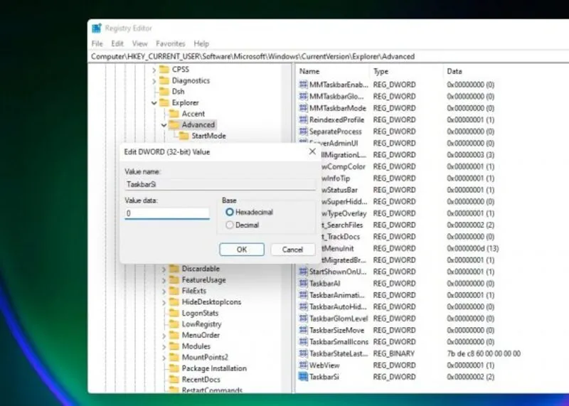 Chinh thanh taskbar xuong duoi 22