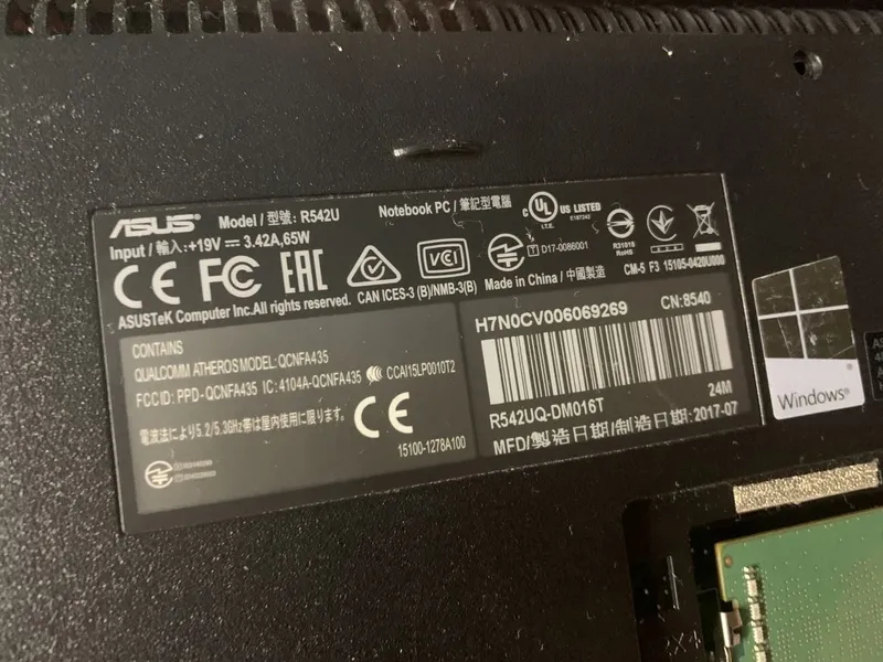 Bỏ túi 4 phương pháp kiểm tra năm sản xuất laptop Asus 19 Kiem tra nam san xuat laptop Asus 15