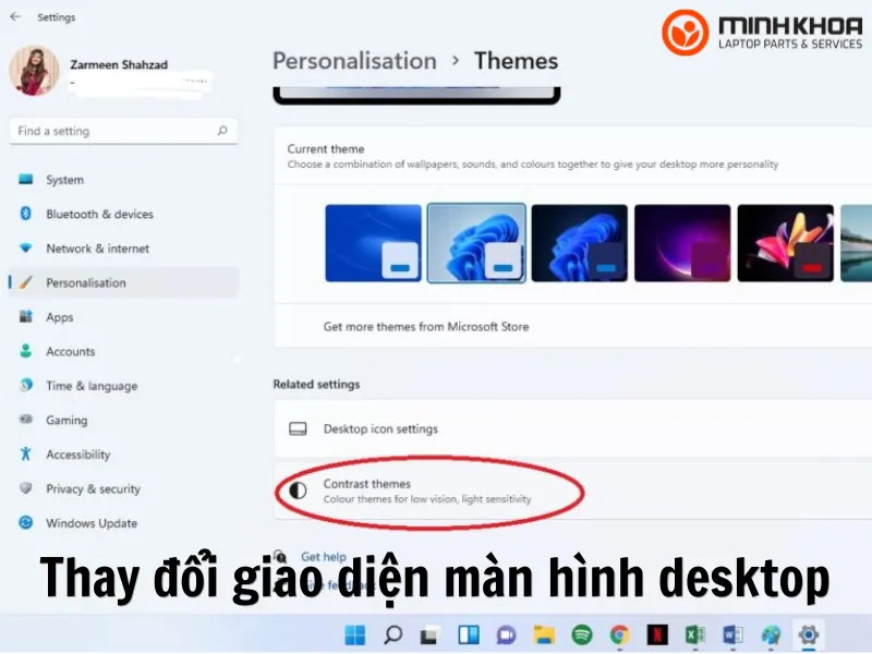 Thay đổi giao diện màn hình desktop