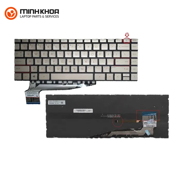 Ban phim zin led laptop HP Pavilion Aero 13BE CN Gold