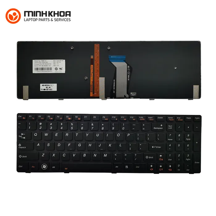 Ban phim zin led laptop Lenovo Ideapad Y580