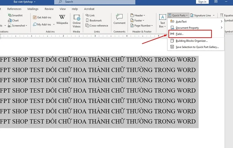 XEM NGAY! 4 cách chuyển chữ in sang thường trong word 9 Chuyen chu in sang thuong trong word 21