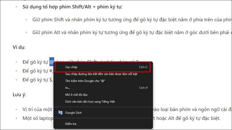 Cách gõ chữ @ trên laptop (6)