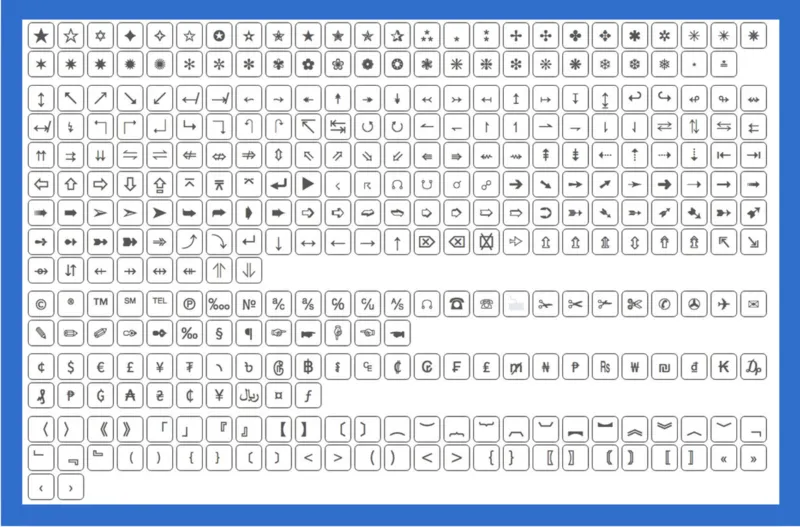 Các ký tự đặc biệt trong word 2024 (31)