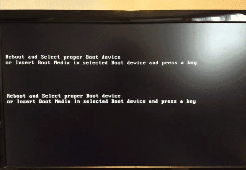 Reboot and select proper boot device (27)